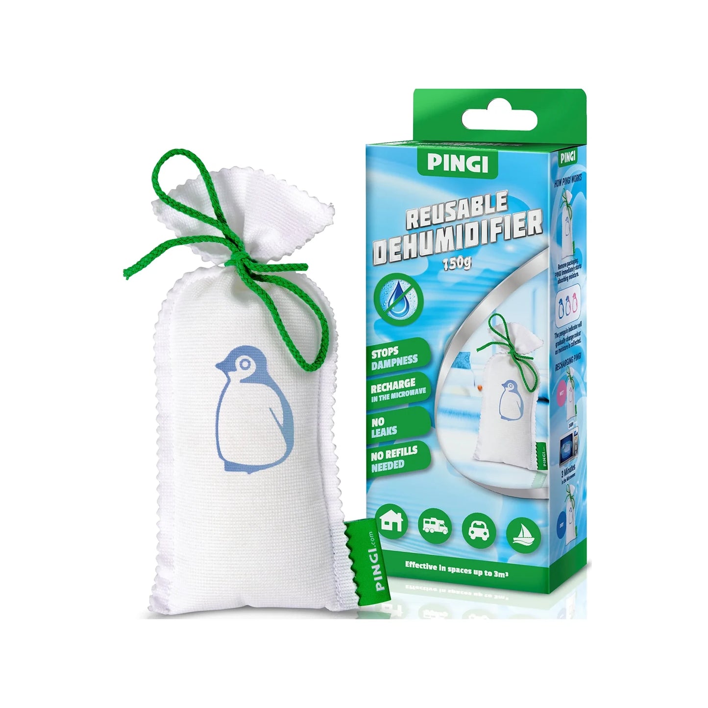Pingi Mini 150g Moisture Absorber (reuseable)